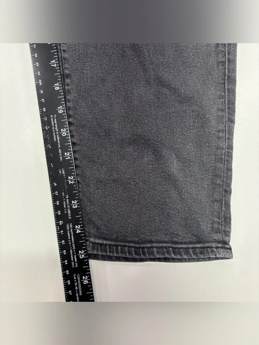 American Eagle Curvy Mom Jeans 16 Short Black Distressed Ripped Y2K Grunge